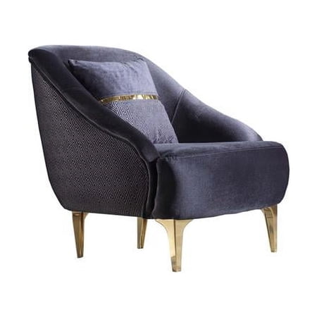 Furnia 101-BOS-GRA650-B 37 x 28 x 31 in. Boston Living Room Armchair, Anthracite
