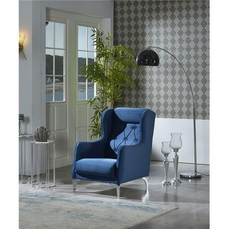 Furnia 101-RIV-BYB32-1 37 x 25 x 30 in. Riva Living Room Armchair, Blue