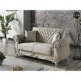 thumbnail image 1 of Furnia HD-10EL-ASO-SVHAKI-2 34 x 61 x 36 in. Asos Convertible Loveseat Sleeper, Khaki Beige, 1 of 1