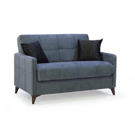 Furnia MD-10AS-EYL-ROWH15-2 32 x 52 x 31 in. Eylul Convertible Loveseat Sleeper, Grey