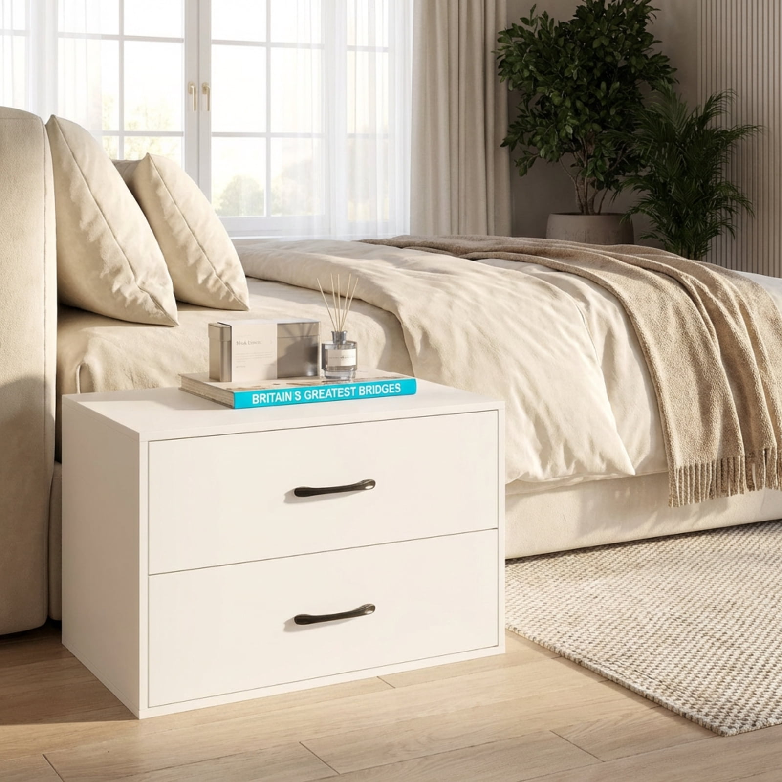 Furnibear 2, White - Bedroom Closet Office Dresser Organizer Home Furniture Home Furniture Home Furniture