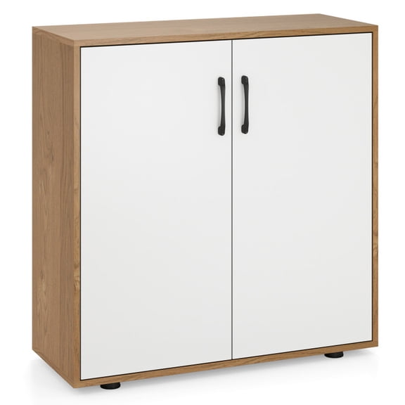 Furnibear 31.5" Kitchen Bakers Rack with Storage and Drawer with Adjustable Shelves for Kitchen Pantry - Natural