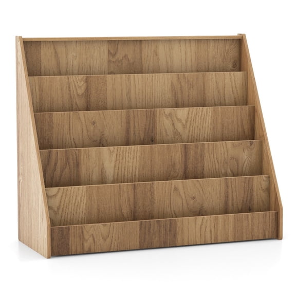 Furnibear 5-Tier Art Playroom Organizer with Removable Bins, Natural