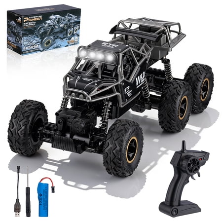 Furnibear 1:12 RC Car for Kids Adults,6WD Monster Truck Remote Control Car,2.4Ghz Waterproof All Terrain Off Road RC Truck Toy Gifts for Boys and Girls
