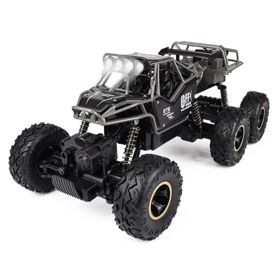 Furnibear 6-Wheel Alloy Rock-Climbing RC Car,6 WD High-Speed Remote Control Car with LED Headlights,Non-Slip Tires,Unleash The Beast on Any Terrain
