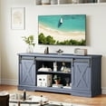 thumbnail image 1 of Furnibear Farmhouse TV Stand for 65/60/55 Inch TVs, Entertainment Center with Storage Cabinets and Barn Doors,Media TV Console Table Cabinet for Living Room Bedroom,Gray, 1 of 9