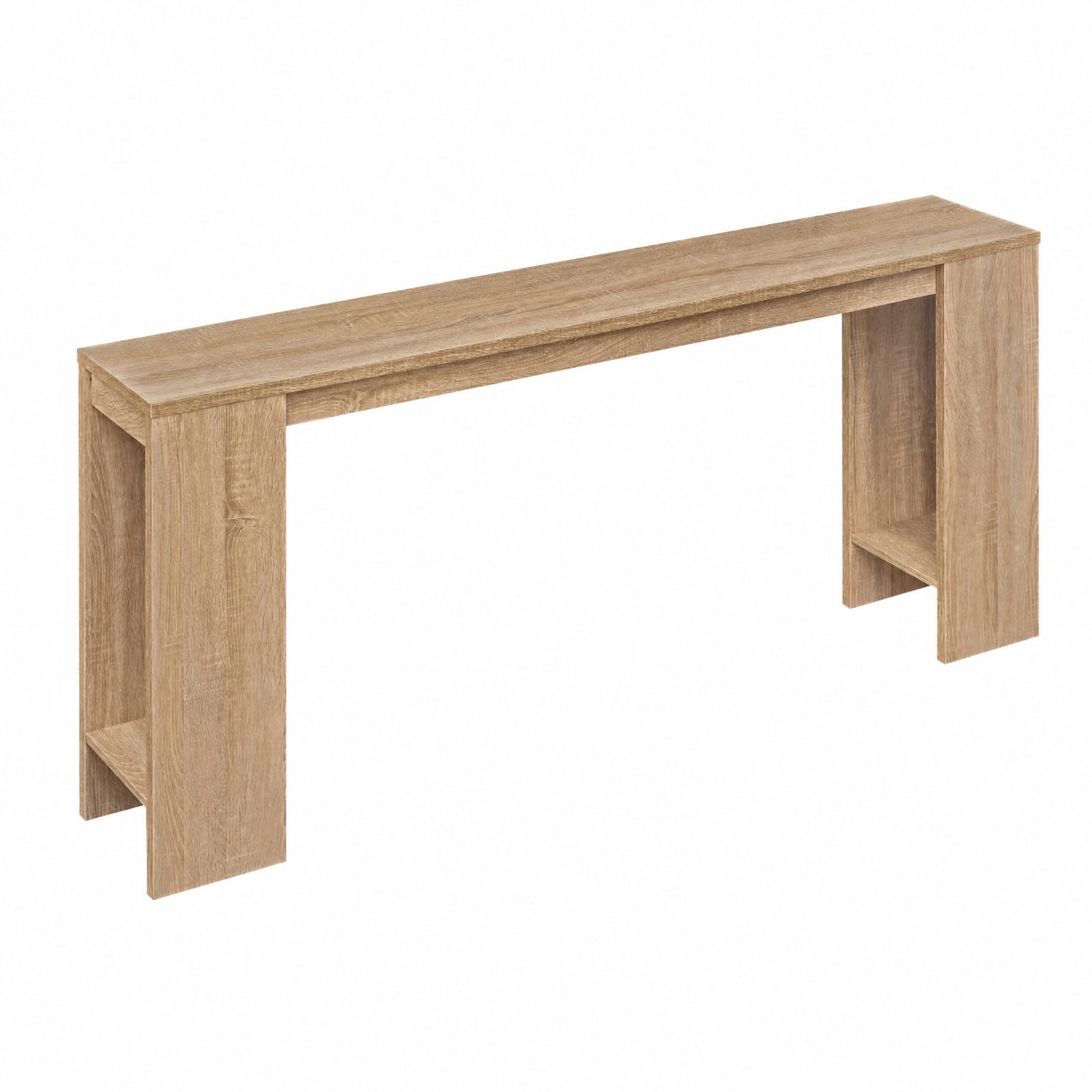 Furnibear 71 Inch Extra Long Console Table Entryway Table with Bottom Storage for Hallway Living Room Foyer Sofa, Natural