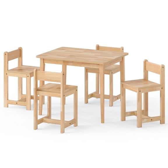 Furnibear Activity Garden Themed Children Picnic Bench, Natural