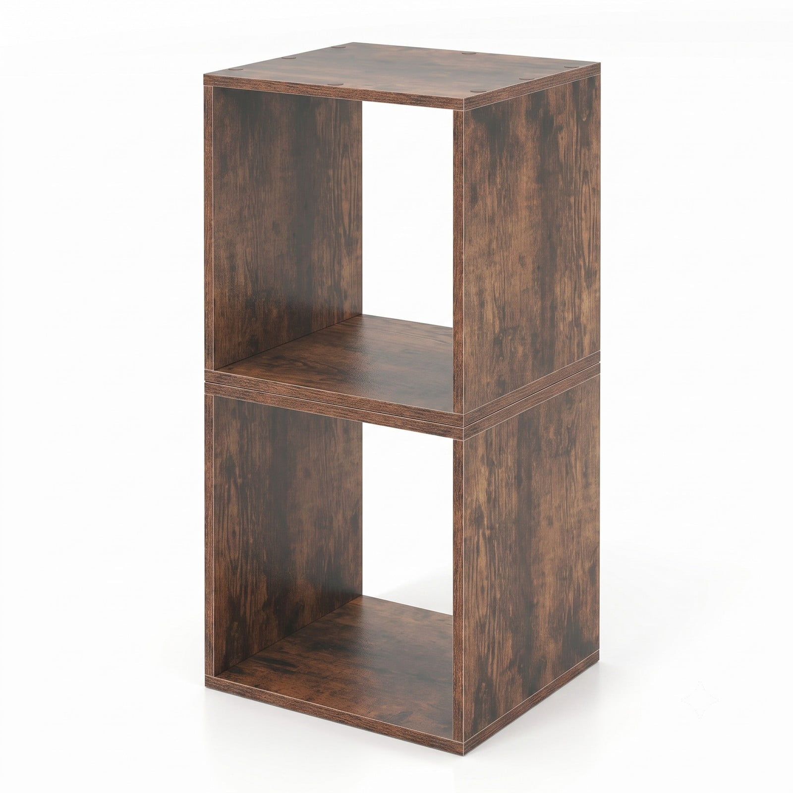 Furnibear Cube Storage Organizer Set of 2, Stackable Modular Wood ...