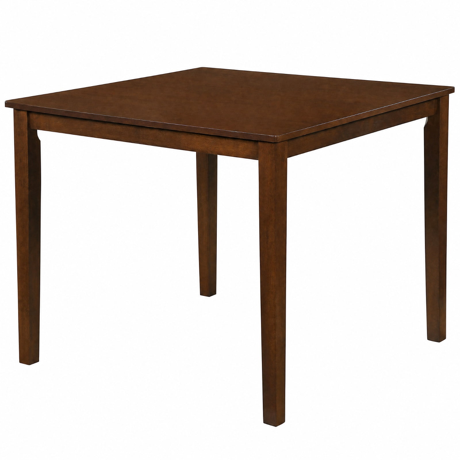 Furnibear Farmhouse Dining Table for 4 People 35 Inches Square Kitchen Table for Kitchen Dining Room Breakfast Nook Small Space Home, Walnut