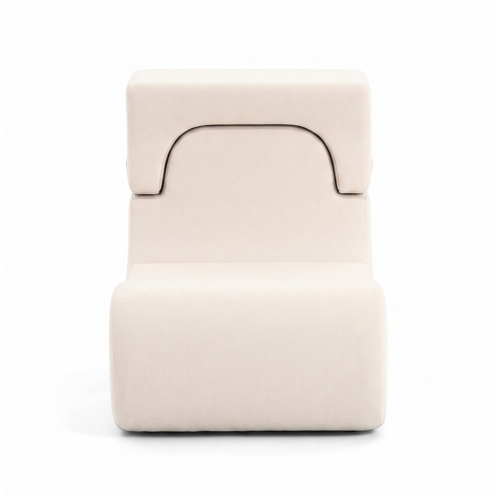 Furnibear Floor Chair Lazy Sofa with Detachable Headrest, Adjustable Padded Floor Gaming Sofa Chair, Foldable Ice Velvet Meditation Reading Seat for Living Room, Beige