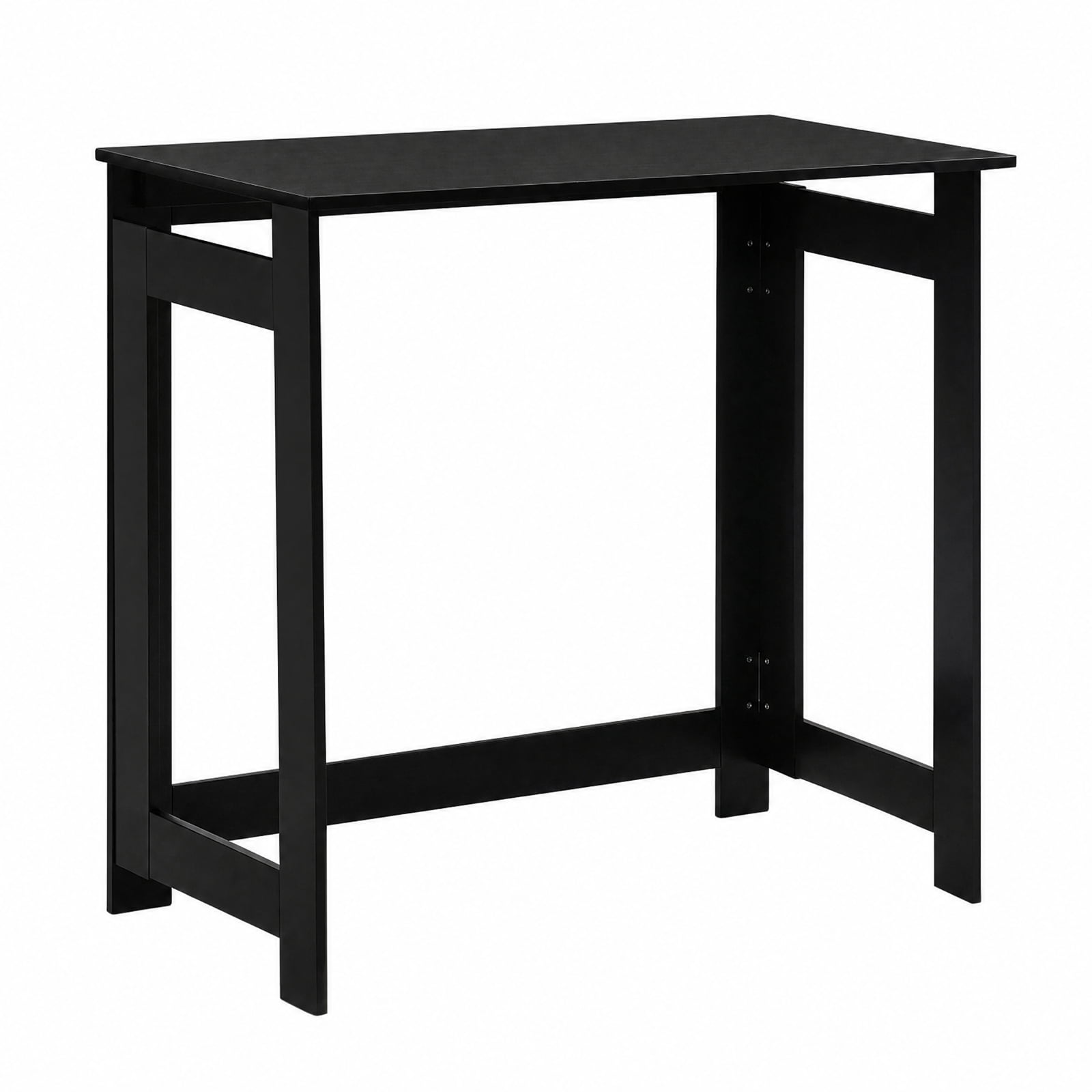 Furnibear Folding Console Table with Foldable Legs Narrow Entryway Sofa Table for Hallway Entrance and Behind Couch Space Saving, Black