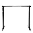 thumbnail image 1 of Furnibear Hand Crank Sit to Stand Desk Frame Adjustable Height Manual Standing Base for 48 Inch Tabletop 110 lbs Capacity Black, 1 of 12