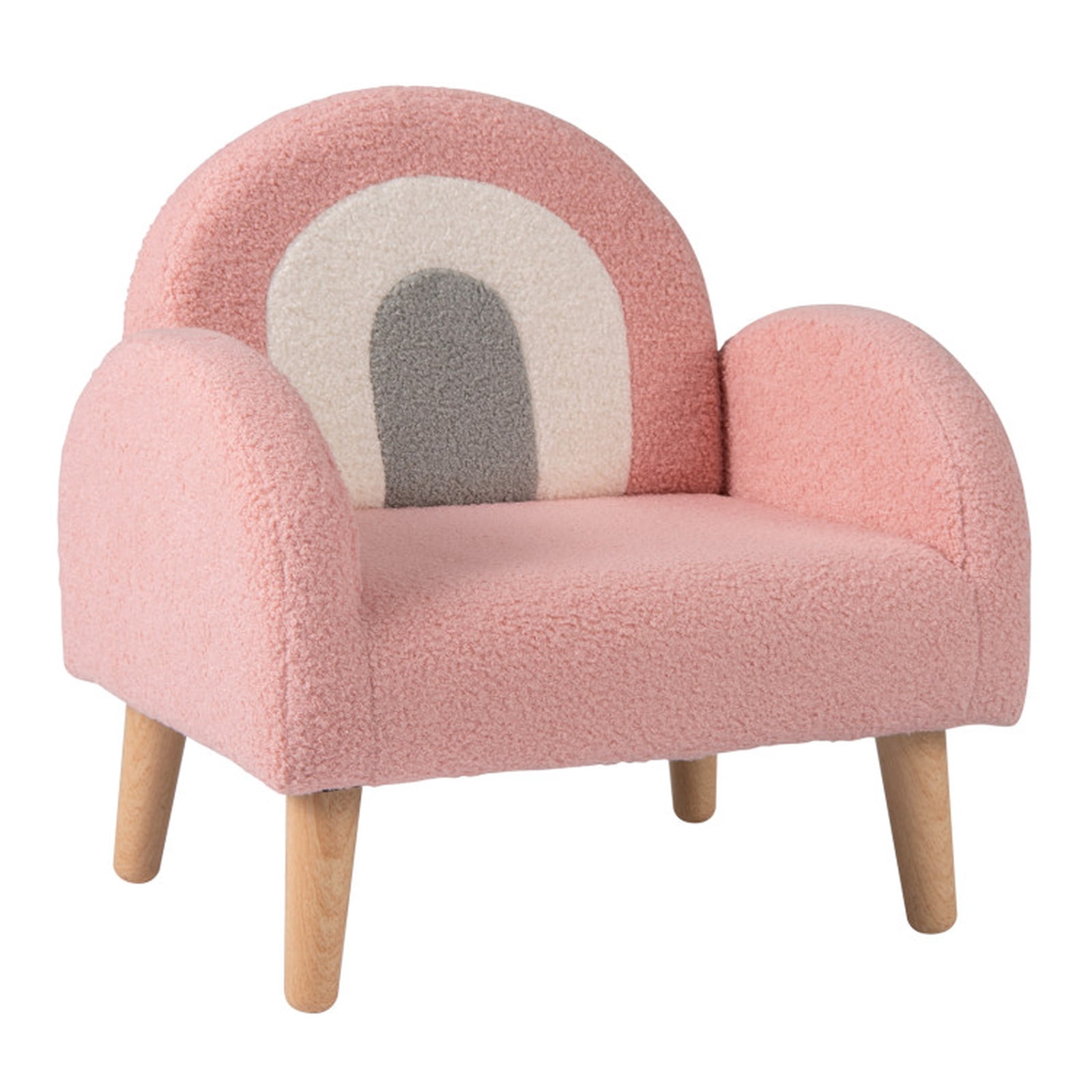 Furnibear Kids Chair Kids Armchair with Comfy Backrest and Armrests, Pink