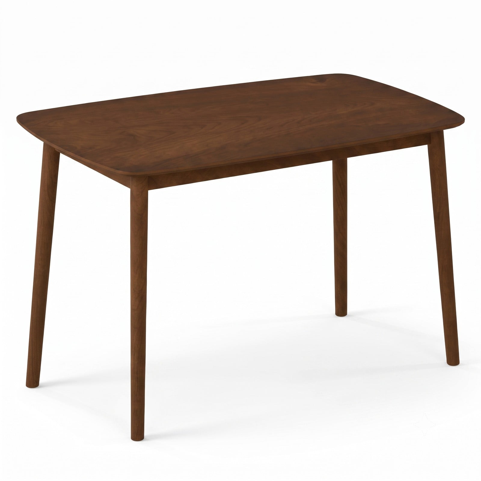 Furnibear Rectangular Dining Table for Kitchen Breakfast Nook, Rubber Wood Kitchen Table Seats 4, Space-Saving Rectangle Dinner Table for Living Room Home, Coffee