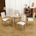 thumbnail image 1 of Furniliving French Country Dining Chairs Set of 4,Farmhouse Dining Room Chairs with Rubber Wood Legs, Beige, 1 of 10