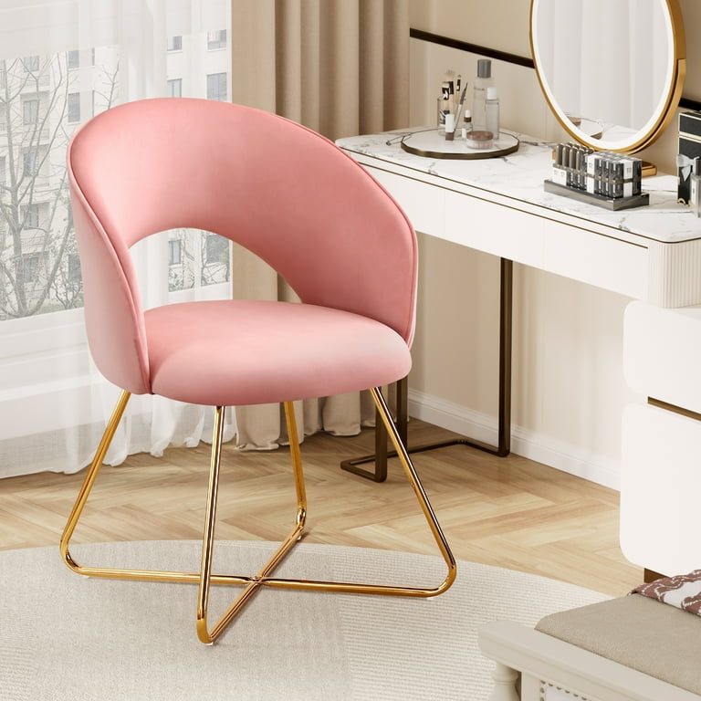 Vanity chair discount with back support