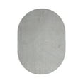thumbnail image 1 of Furnish My Place Abstract Contemporary Geometrical Honeycomb Textured Modern Plush Two Tone Hexagon Pattern Rug| Pet & Kids Friendly| Events Wedding | Made in USA - Valid Grey, 6' x 9' Oval Area Rug, 1 of 5