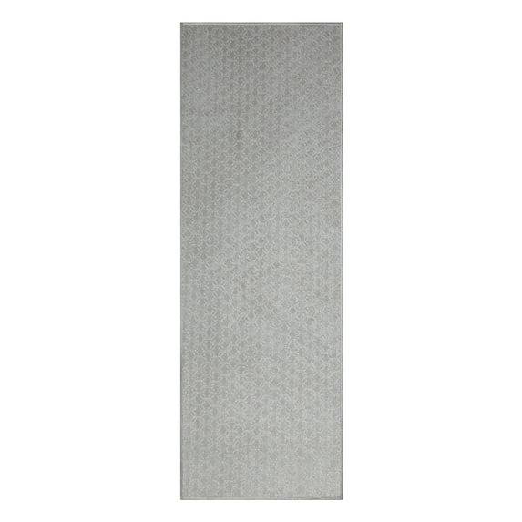 Furnish My Place Abstract Contemporary Geometrical Honeycomb Textured Modern Plush Two Tone High Low Hexagon Pattern Rug| Kids Friendly| Events Wedding | Made in USA - Valid Grey, 5' x 12' Area Rug