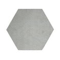 thumbnail image 1 of Furnish My Place Abstract Contemporary Geometrical Honeycomb Textured Modern Plush Two Tone High Low Hexagon Pattern Rug| Kids Friendly| Events Wedding | Made in USA - Valid Grey, 2' Hexagon Area Rug, 1 of 5