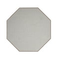 thumbnail image 1 of Furnish My Place Abstract Contemporary Striped Pattern Modern Plush Two Tone High Low Pattern Rug Carpet| Pet & Kids Friendly| Events Wedding | Made in USA - Iconic Beige, 6' Octagon Area Rug, 1 of 12