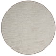 thumbnail image 1 of Furnish My Place Abstract Contemporary Stripes Modern Plush Two Tone High Low Pattern Rug Carpet| Pet & Kids Friendly| Great for Events Wedding | Made in USA - Easy Fit Beige, 3' Round Area Rug, 1 of 4