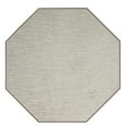 thumbnail image 1 of Furnish My Place Abstract Contemporary Stripes Modern Plush Two Tone High Low Pattern Rug Carpet| Pet & Kids Friendly| Great for Events Wedding | Made in USA - Easy Fit Beige, 12' Octagon Area Rug, 1 of 4