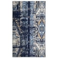 thumbnail image 1 of Furnish My Place Abstract Design Area Rug - 3 ft. 5 in. x 5 ft. 6 in., Navy, Floor Rug with Rustic Print, 1 of 8