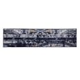 thumbnail image 1 of Furnish My Place Abstract Design Runner Rug - 2 ft. x 8 ft., Navy, Floor Rug with Rustic Print, 1 of 8