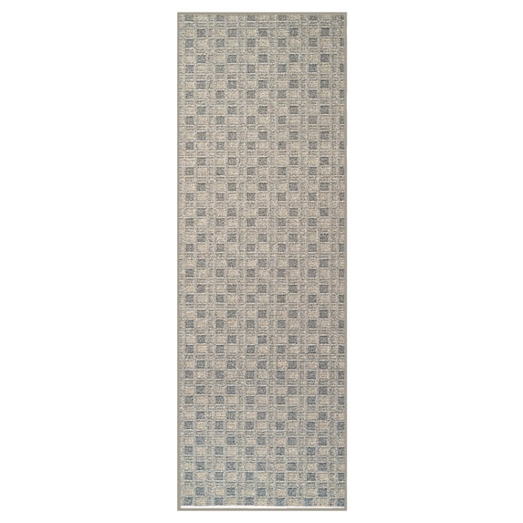 Furnish My Place Abstract Indoor/Outdoor Commercial Color Rug - Beige, 2' x 20', Pet and Kids Friendly Rug. Made in USA, Runner, Area Rugs Great for Kids, Pets, Event, Wedding