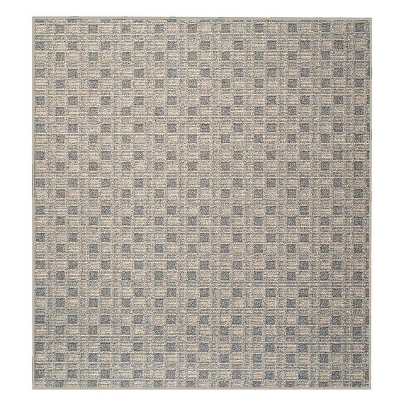 Furnish My Place Abstract Indoor/Outdoor Commercial Color Rug - Beige, 3' x 3', Pet and Kids Friendly Rug. Made in USA, Square, Area Rugs Great for Kids, Pets, Event, Wedding
