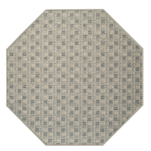 Furnish My Place Abstract Indoor/Outdoor Commercial Color Rug - Beige, 7' Octagon, Pet and Kids Friendly Rug. Made in USA, Octagon, Area Rugs Great for Kids, Pets, Event, Wedding