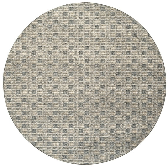 Furnish My Place Abstract Indoor/Outdoor Commercial Color Rug - Beige, 7' Round, Pet and Kids Friendly Rug. Made in USA, Round, Area Rugs Great for Kids, Pets, Event, Wedding