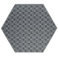 thumbnail image 1 of Furnishmyplace Abstract Indoor/Outdoor Commercial  Color Rug - Black, Area Rugs 5' Hexagon, 1 of 6