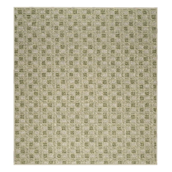 Furnish My Place Abstract Indoor/Outdoor Commercial Color Rug - Green, 3' x 3', Pet and Kids Friendly Rug. Made in USA, Square, Area Rugs Great for Kids, Pets, Event, Wedding