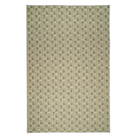 Furnish My Place Abstract Indoor/Outdoor Commercial Color Rug - Green, 3' x 6', Pet and Kids Friendly Rug. Made in USA, Rectangle, Area Rugs Great for Kids, Pets, Event, Wedding