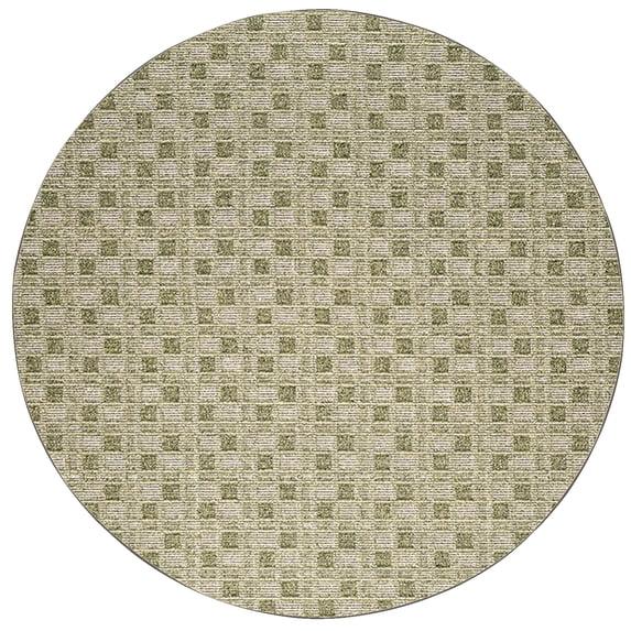 Furnish My Place Abstract Indoor/Outdoor Commercial Color Rug - Green, 6' Round, Pet and Kids Friendly Rug. Made in USA, Round, Area Rugs Great for Kids, Pets, Event, Wedding