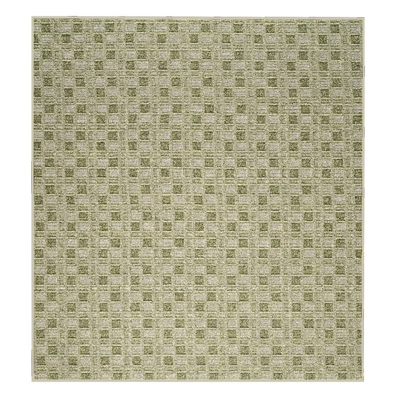 Furnish My Place Abstract Indoor/Outdoor Commercial Color Rug - Green, 7' x 7', Pet and Kids Friendly Rug. Made in USA, Square, Area Rugs Great for Kids, Pets, Event, Wedding