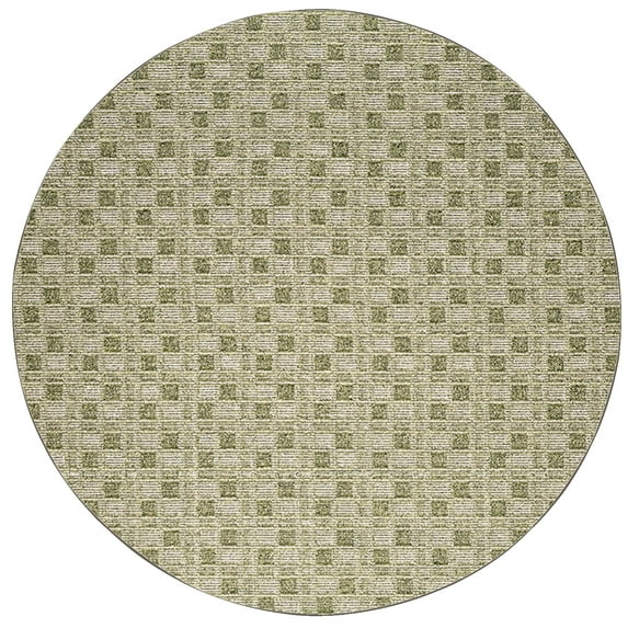 Furnish My Place Abstract Indoor/Outdoor Commercial Color Rug - Green, 9' Round, Pet and Kids Friendly Rug. Made in USA, Round, Area Rugs Great for Kids, Pets, Event, Wedding