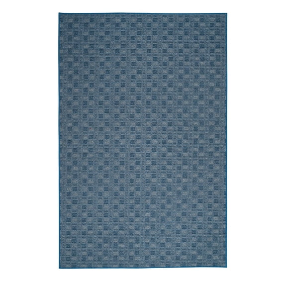 Furnish My Place Abstract Indoor/Outdoor Commercial Color Rug - Navy, 11' x 18', Pet and Kids Friendly Rug. Made in USA, Rectangle, Area Rugs Great for Kids, Pets, Event, Wedding