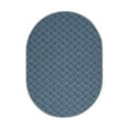 thumbnail image 1 of Furnish My Place Abstract Indoor/Outdoor Commercial Color Rug - Navy, 3' x 5' Oval, Pet and Kids Friendly Rug. Made in USA, Oval, Area Rugs Great for Kids, Pets, Event, Wedding, 1 of 6