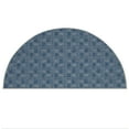 thumbnail image 1 of Furnish My Place Abstract Indoor/Outdoor Commercial Color Rug - Navy, 36" x 72" Half Round, Pet and Kids Friendly Rug. Made in USA, HalfRound, Area Rugs Great for Kids, Pets, Event, Wedding, 1 of 6