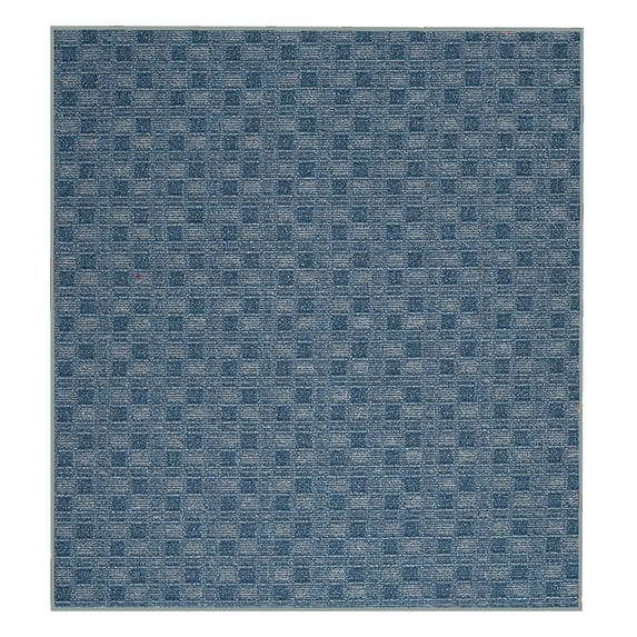 Furnish My Place Abstract Indoor/Outdoor Commercial Color Rug - Navy, 6' x 6', Pet and Kids Friendly Rug. Made in USA, Square, Area Rugs Great for Kids, Pets, Event, Wedding