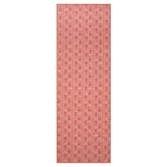 Furnishmyplace Abstract Indoor/Outdoor Commercial  Color Rug - Red, Area Rugs 2' x 48'