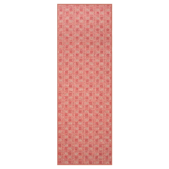 Furnishmyplace Abstract Indoor/Outdoor Commercial  Color Rug - Red, Area Rugs 4' x 28'