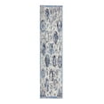 thumbnail image 1 of Furnish My Place Abstract Runner Rug - 2 ft. x 8 ft., Light Blue, Floor Rug with Rustic Print, 1 of 8