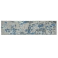 thumbnail image 1 of Furnish My Place Accent Runner Rug - 2 ft. x 8 ft., Light Blue, Indoor Area Rug with Abstract Design, Jute Backing, 1 of 9