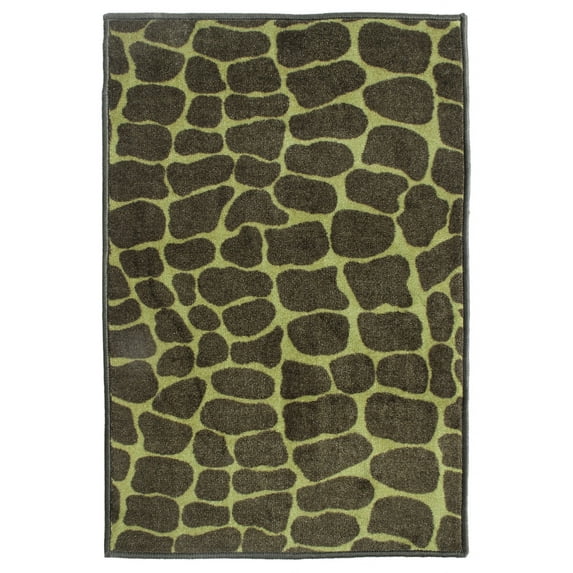 Furnish My Place Animal Print Rug - 12 ft. x 13 ft., Giraffe Tree Topper, Nylon Rug for Patio, Garden, Hallway, Living Room