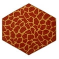 thumbnail image 1 of Furnish My Place Animal Print Rug - 2 ft. Hexagon, Giraffe On Stilts, Nylon Rug for Patio, Garden, Hallway, Living Room, 1 of 5