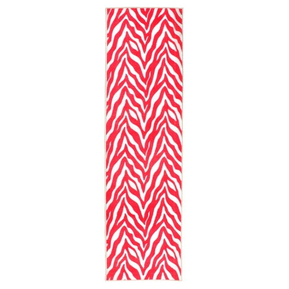 Furnish My Place Animal Print Rug - 2 ft. x 40 ft., Zebra Wild At Heart, Nylon Rug for Patio, Garden, Hallway, Living Room